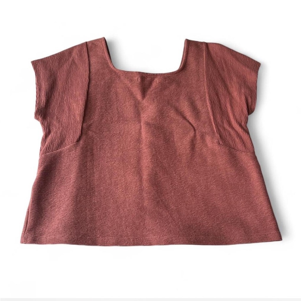 Madewell Ottoman Jacquard Square-Neck Top - Picture 7 of 7